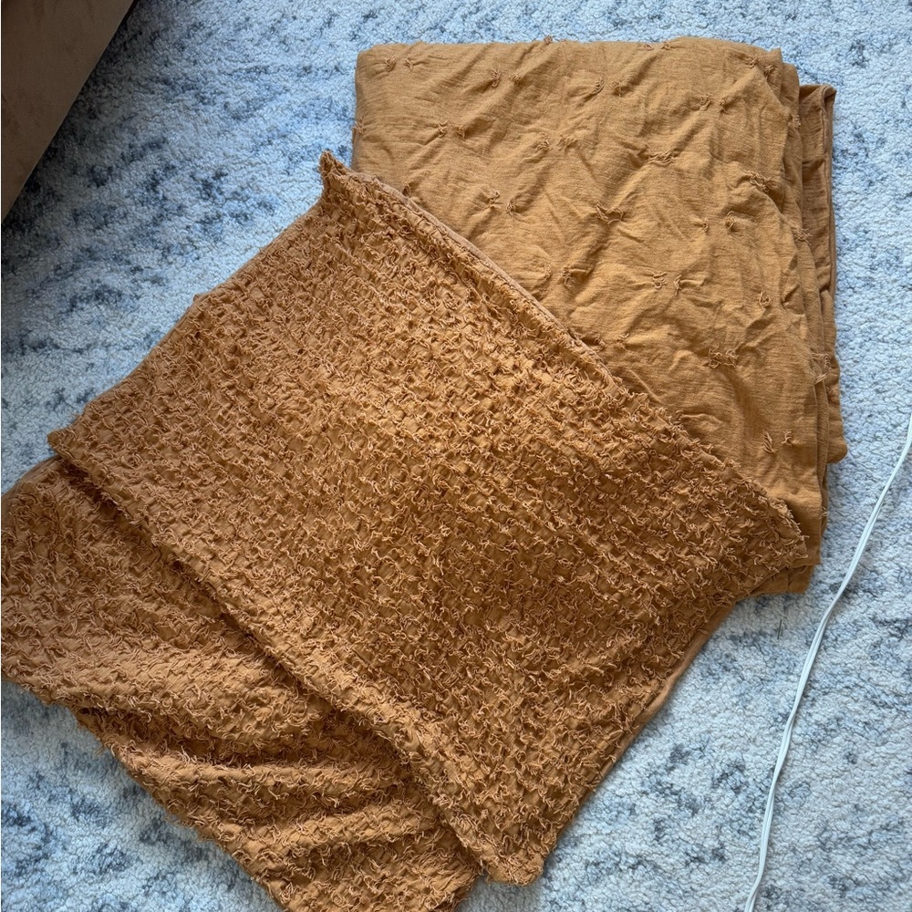 Textured Brown Fabric Set